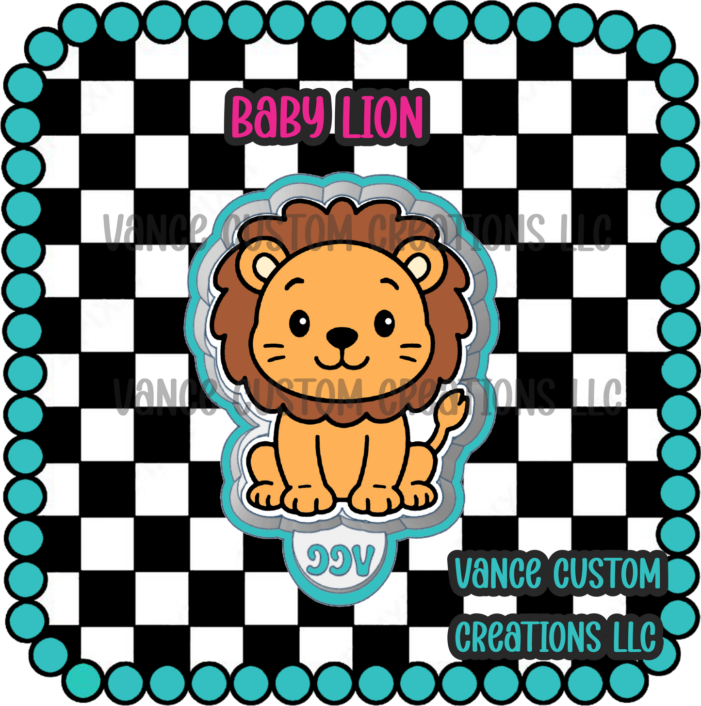 Baby Lion Freshie Mold