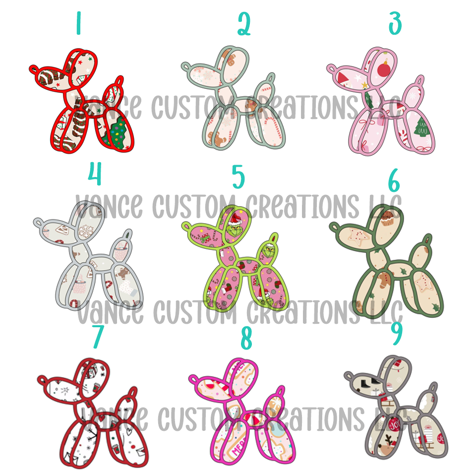 Balloon Dog-Christmas Cardstock