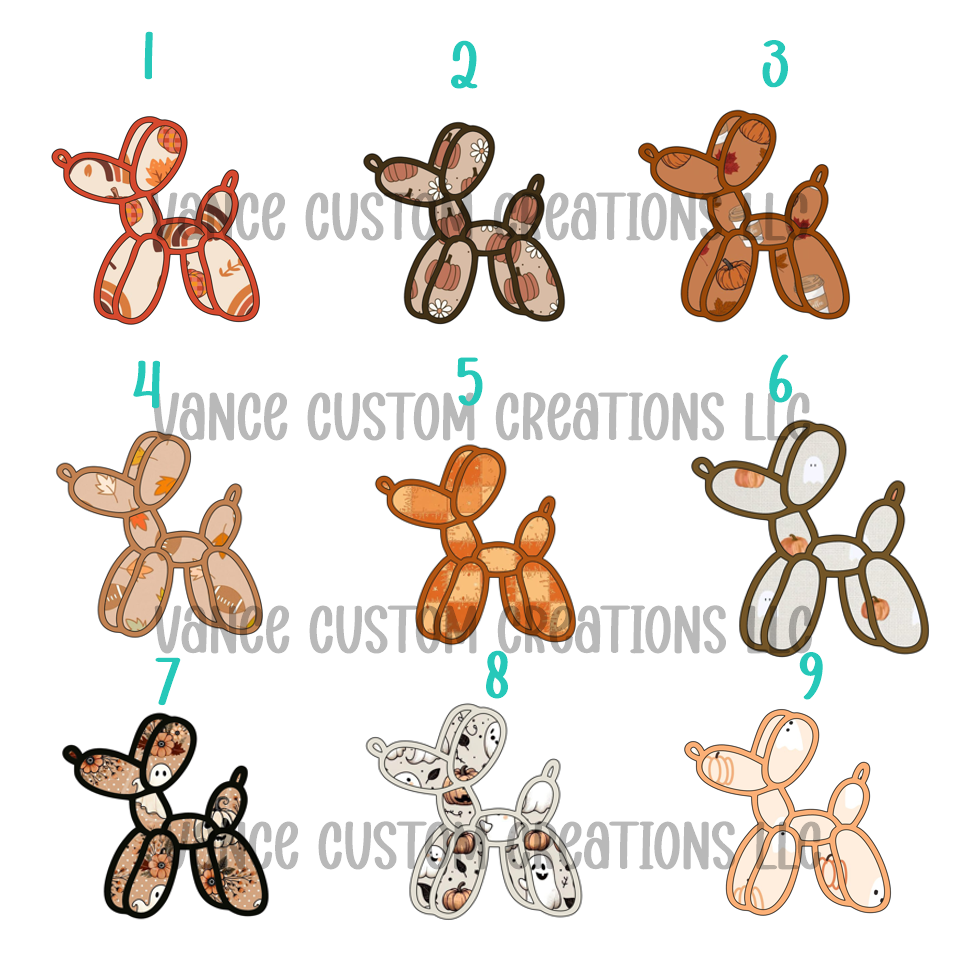 Balloon Dog-Fall Cardstock