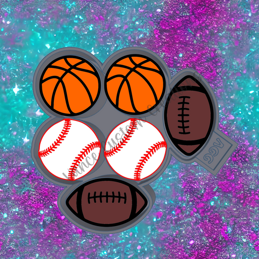 Basketball Football Baseball Ventclip
