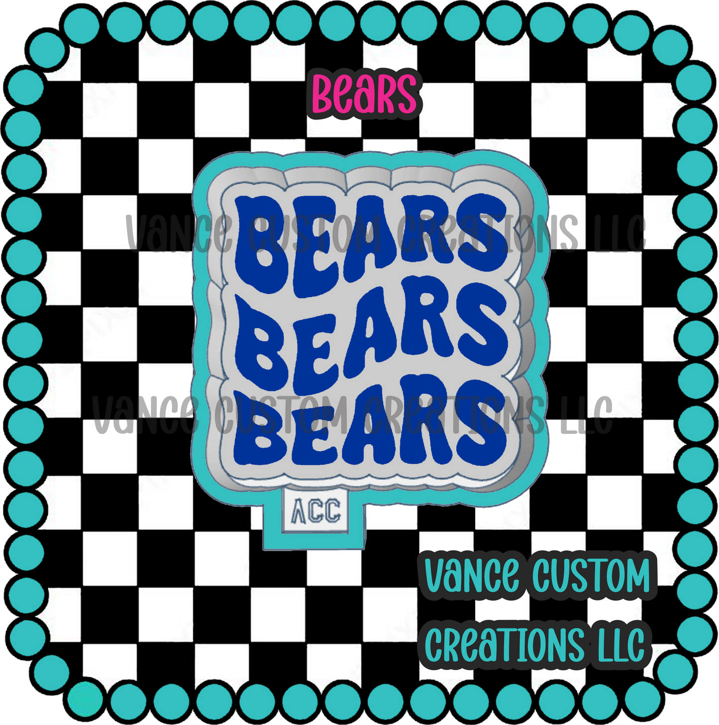 Bears Freshie Mold