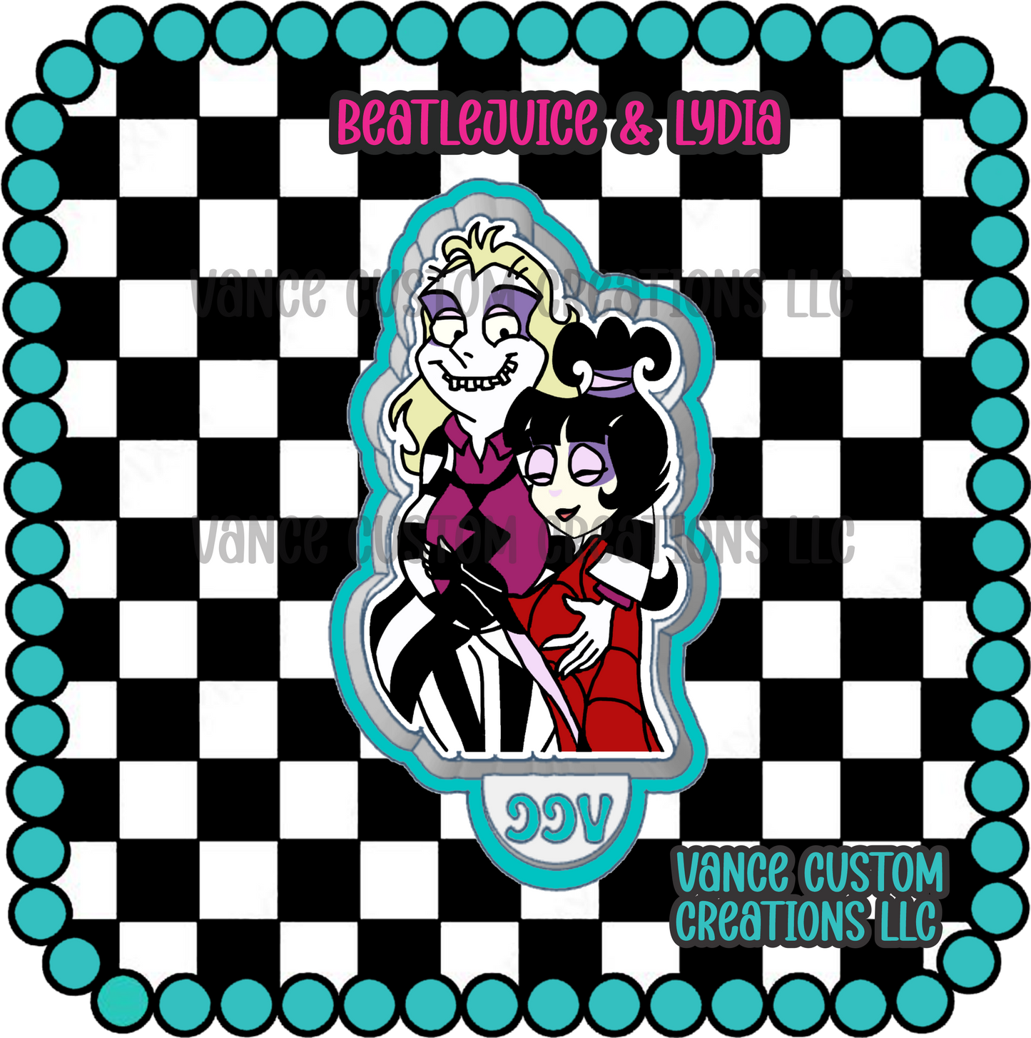 Beatlejuice & Lydia Freshie Mold
