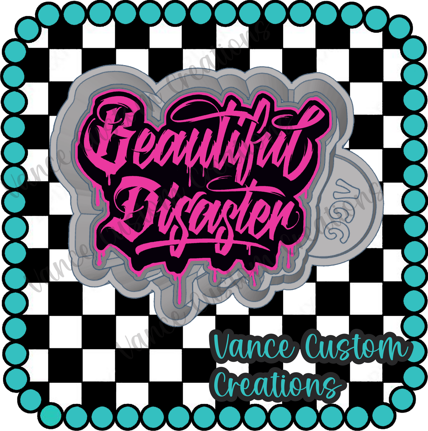Beautiful Disaster Freshie Mold