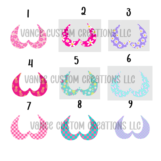 Bikini Boobs Freshie Mold Cardstock