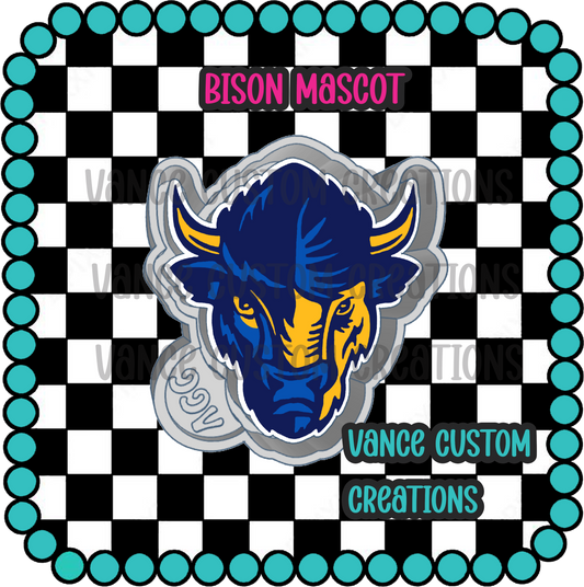 Bison Mascot Freshie Mold
