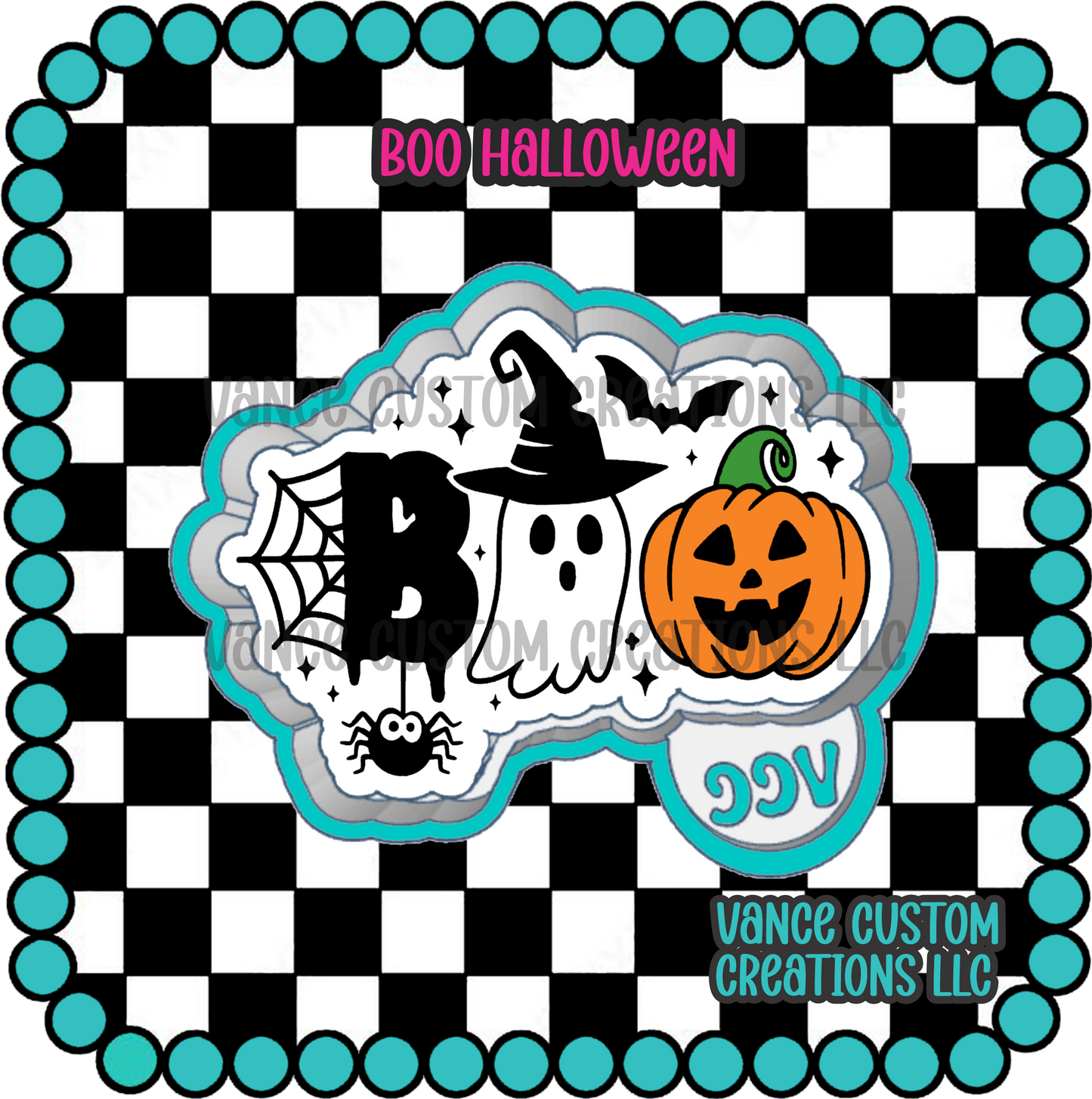 Boo Halloween Freshie Mold