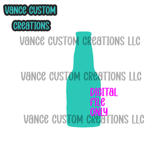 Bottle Cardstock Mold SVG