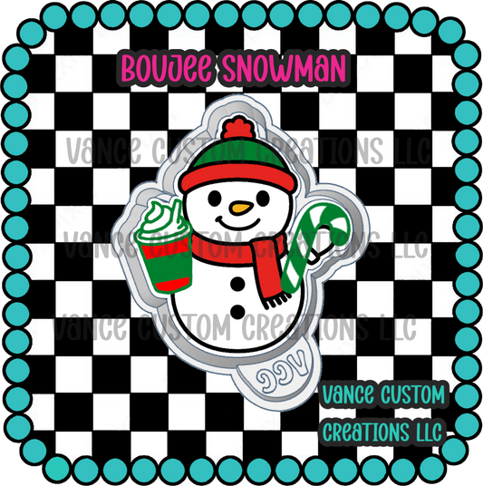 Boujee Snowman Freshie Mold