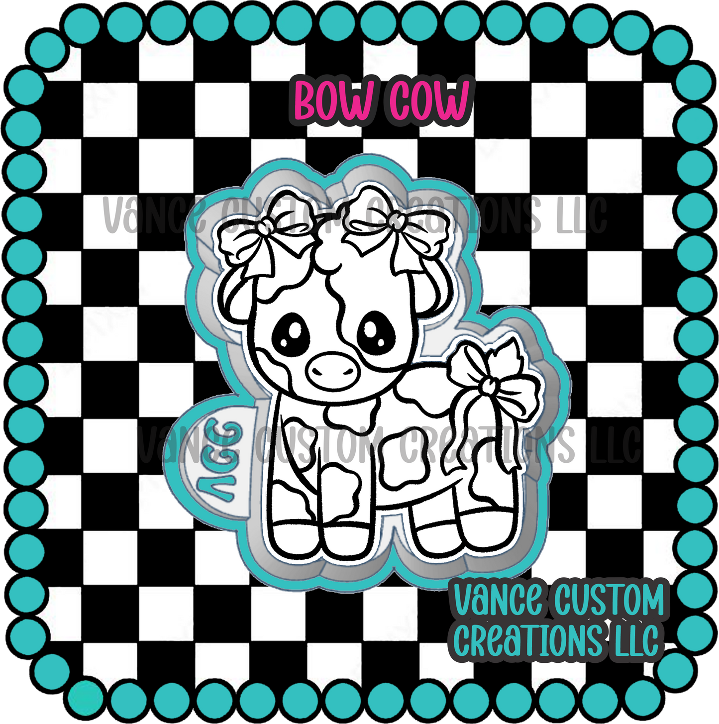 Bow Cow Freshie Mold