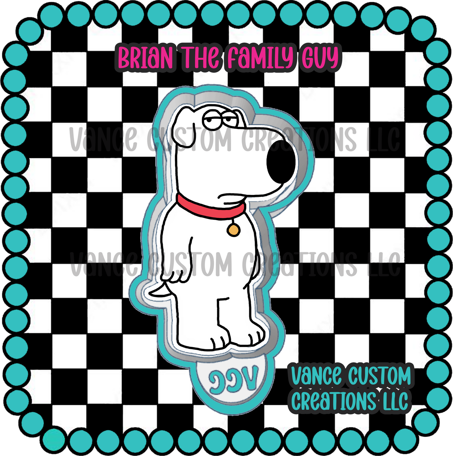 Brian The Family Guy Freshie Mold