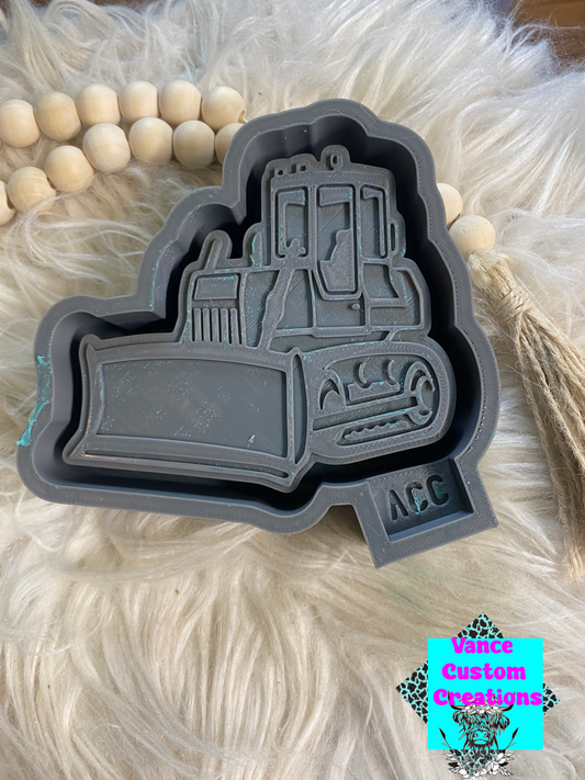 Bulldozer Freshie Mold