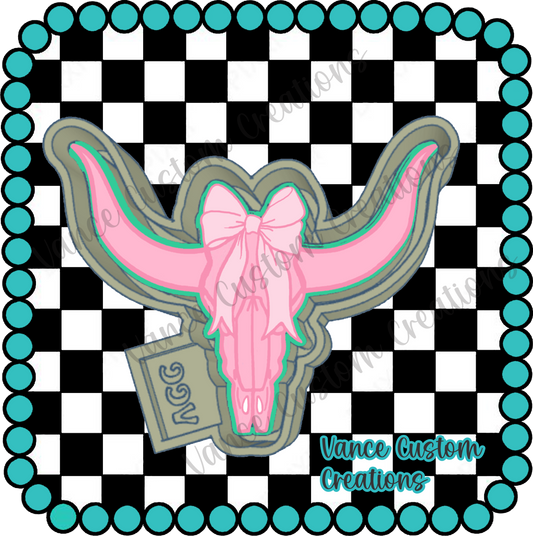 Bull Skull with Bow