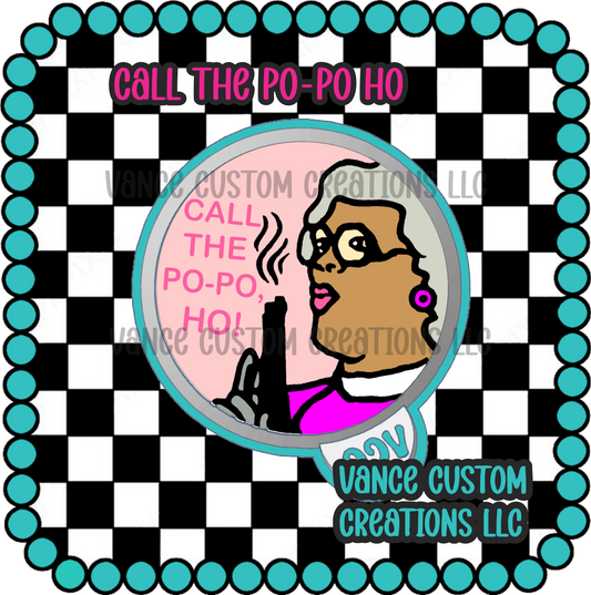 Call The Po-Po Ho Freshie Mold