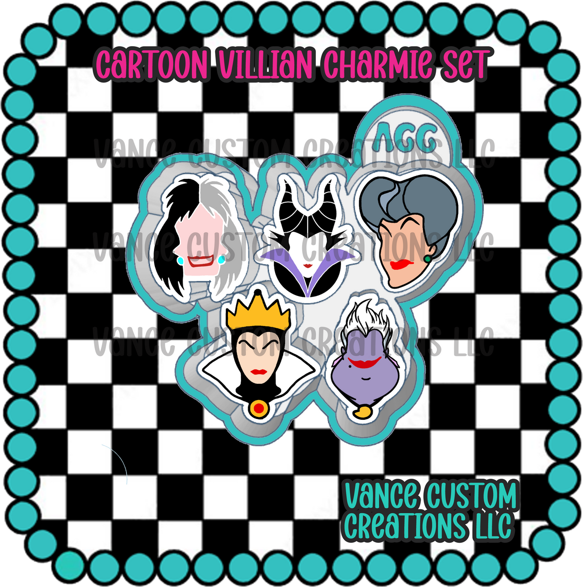Cartoon Villain Charmie Set