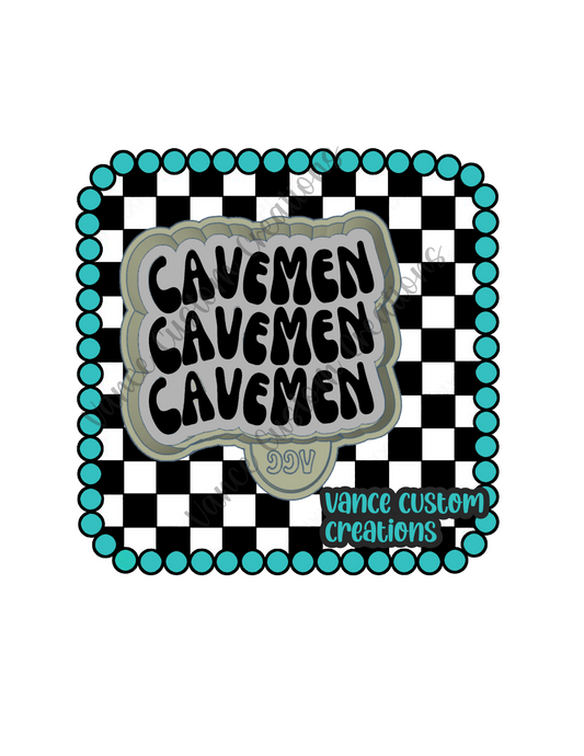 Cavemen x3 Freshie Mold