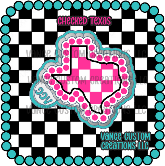 Checked Texas Freshie Mold