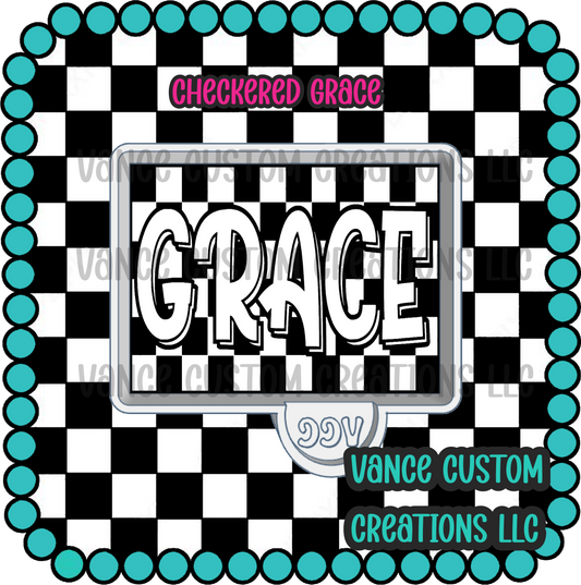 Checkered Grace Freshie Mold