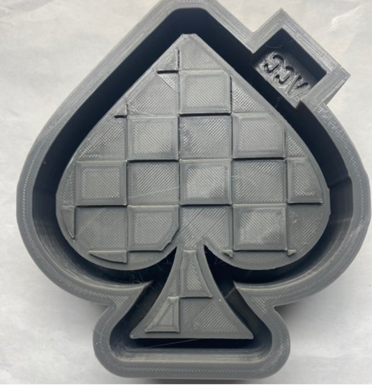 Checkered Spade Freshie Mold