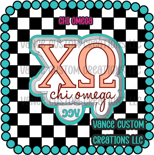 Chi Omega Freshie Mold