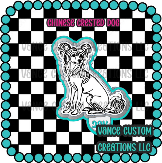 Chines Crested Dog Freshie Mold