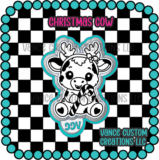 Christmas Cow Freshie Mold