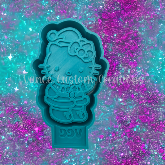 Christmas Kitty Freshie Mold