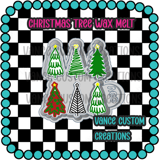 Christmas Tree Wax Melt Mold