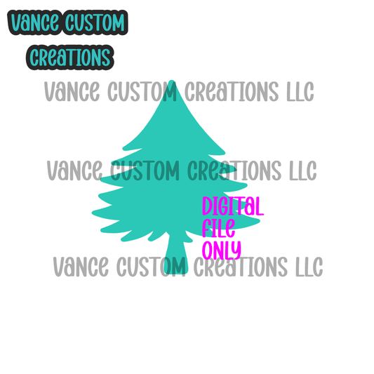 Christmas Tree Cardstock SVG