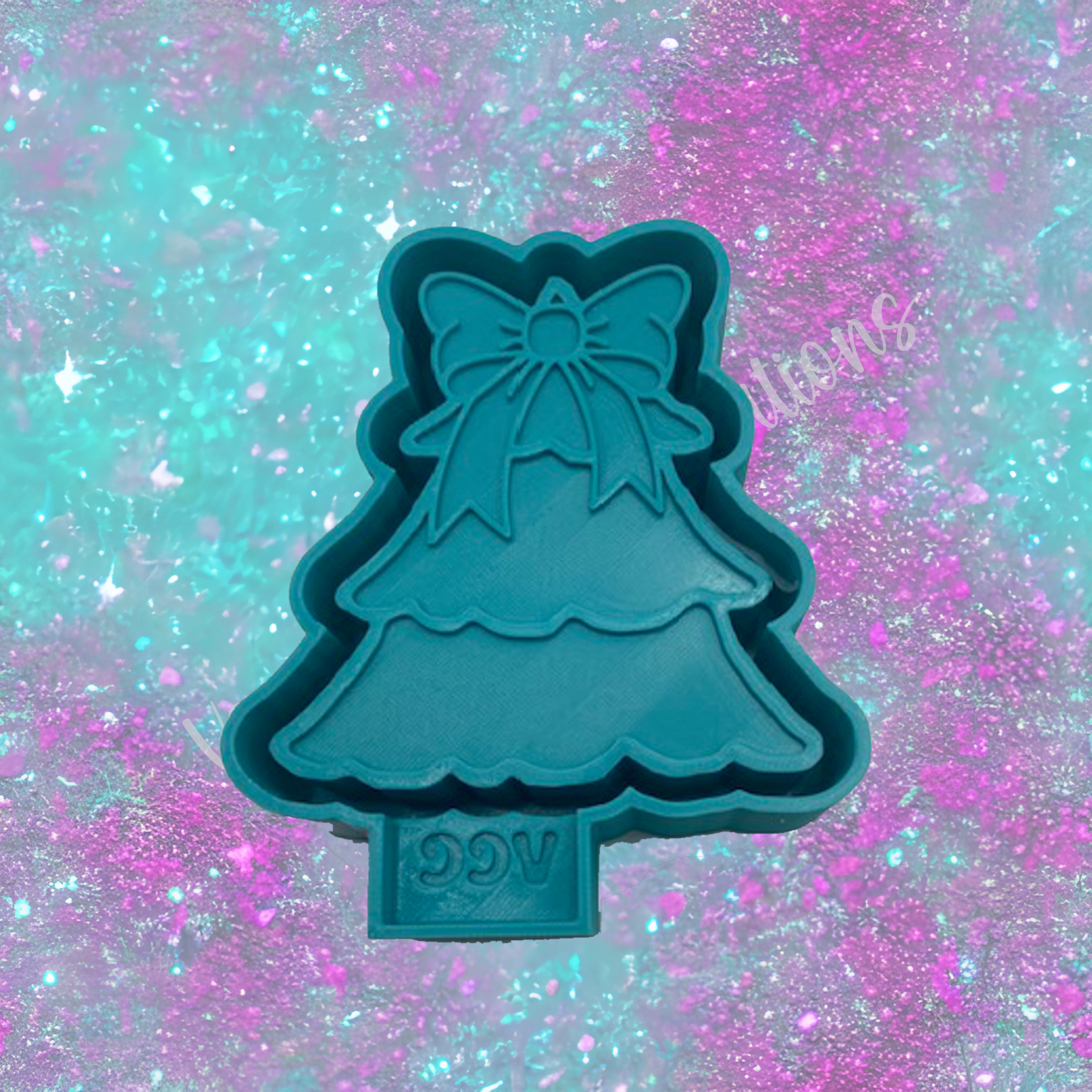 Christmas Tree with Bow Freshie Mold