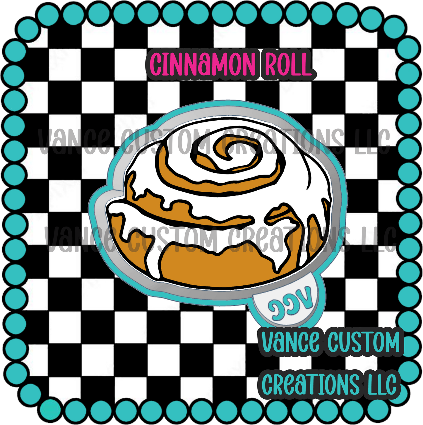 Cinnamon Roll Freshie Mold