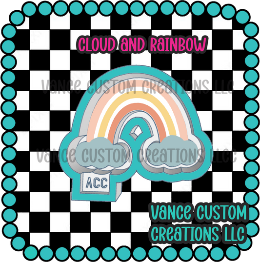 Cloud & Rainbow Freshie Mold