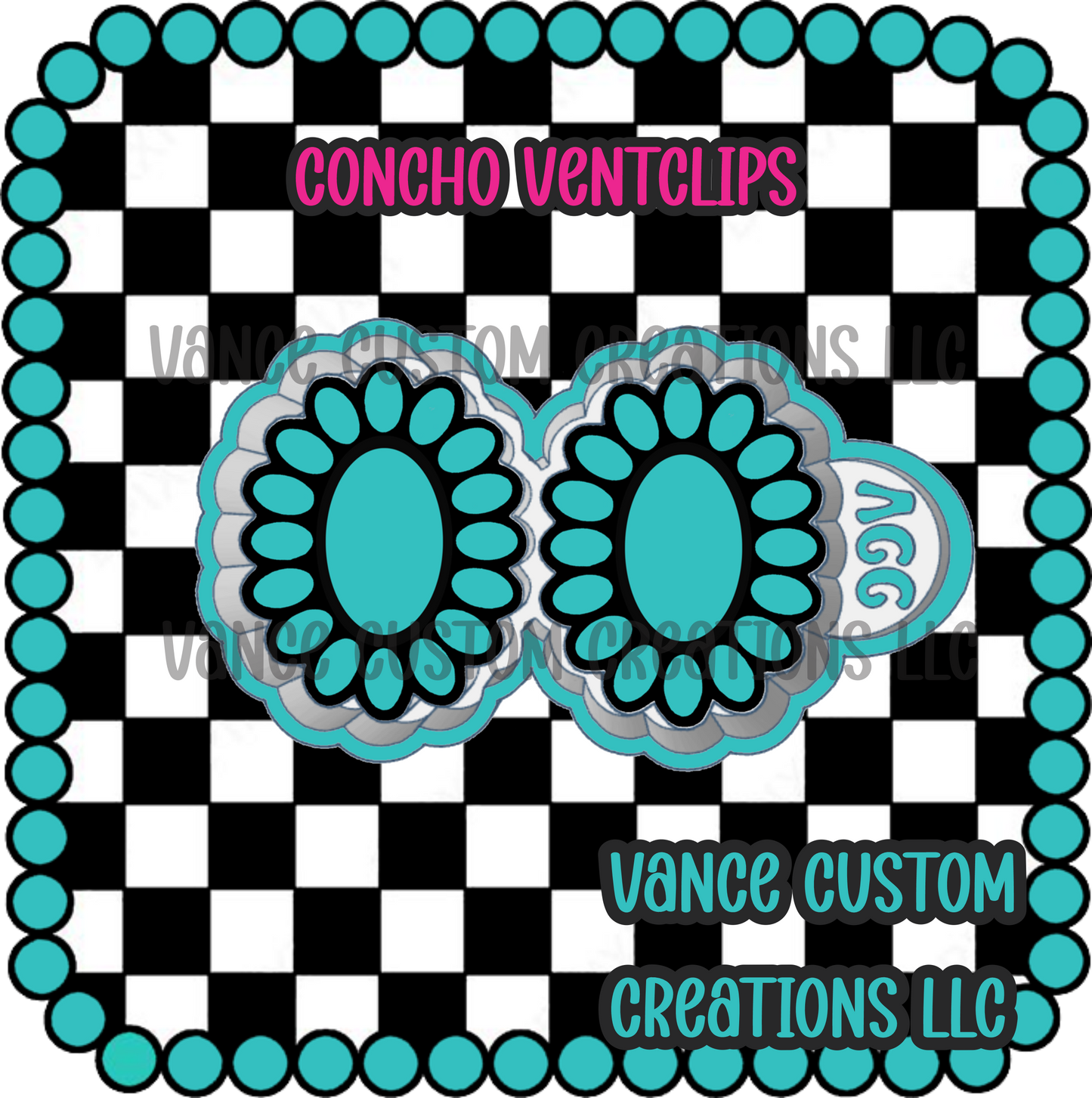 Concho Ventclips Freshie Mold