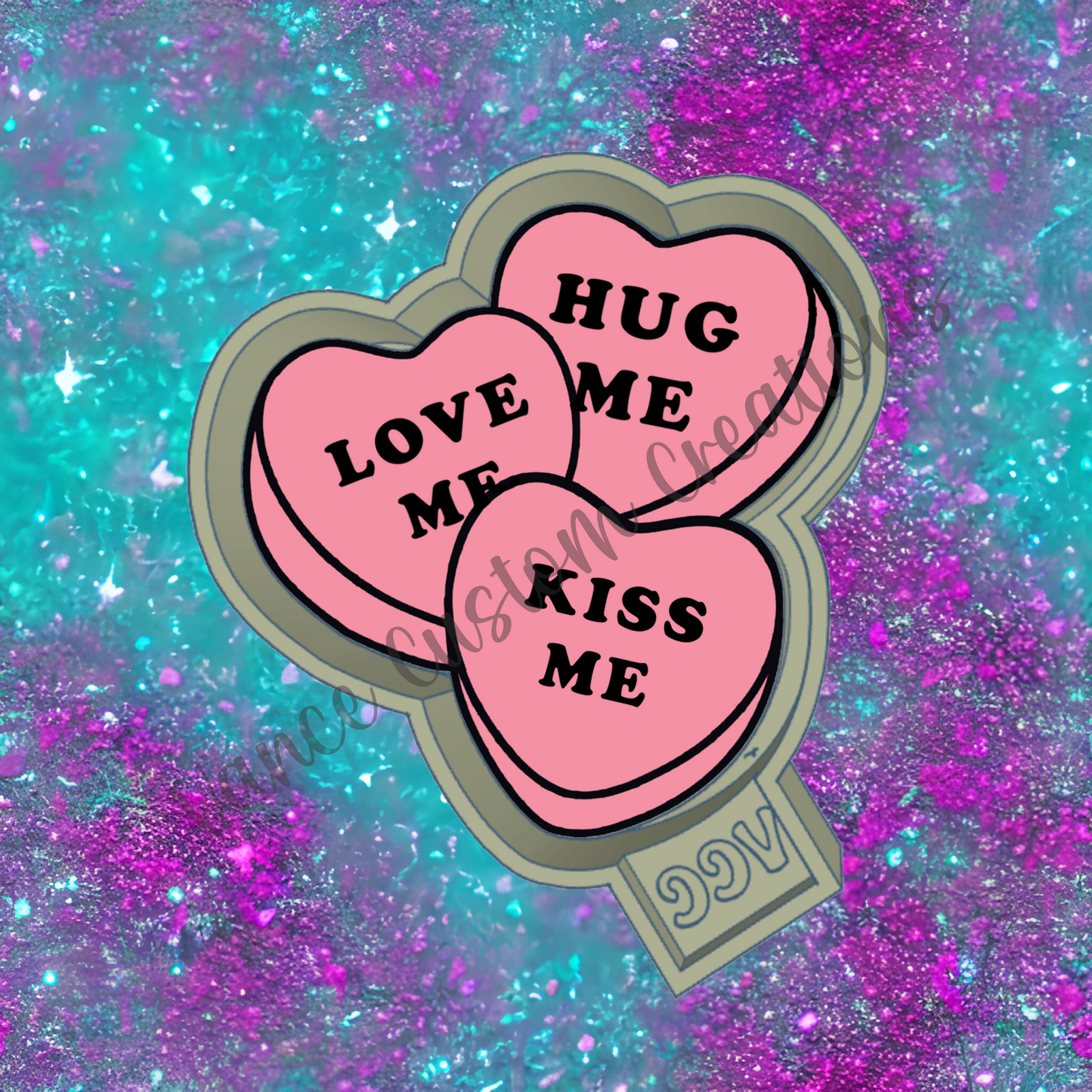 Conversation Hearts Freshie Mold