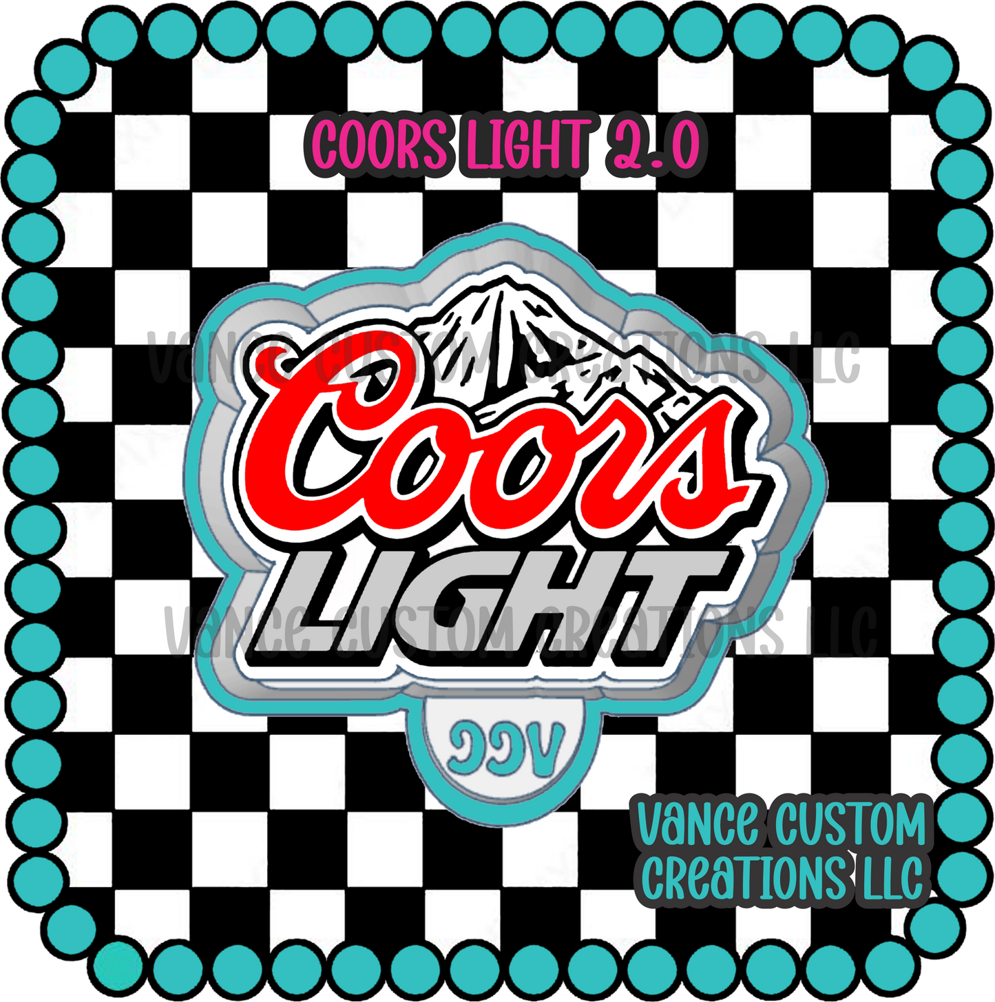 Coors Light 2.0 Freshie Mold