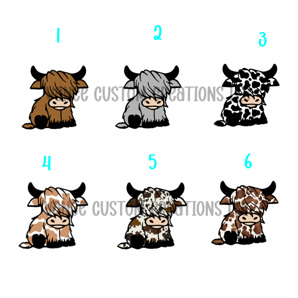 Cow/Highland Cow Cardstock