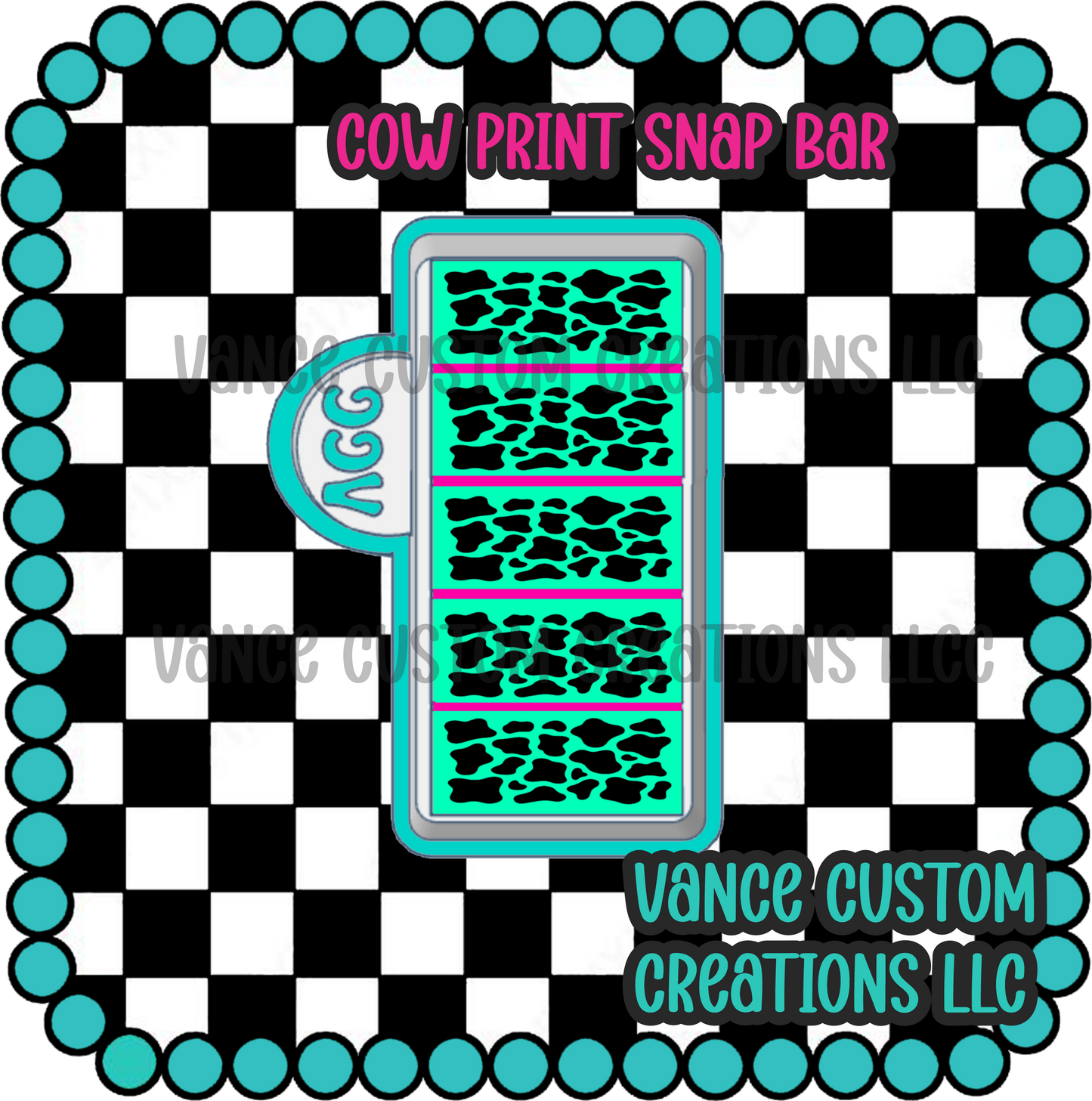 Cow Print Snap Bar Mold