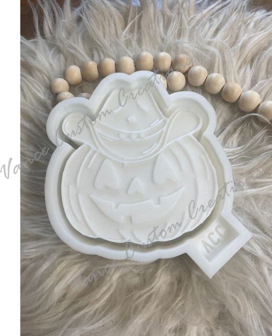 Cowboy Pumpkin Freshie Mold