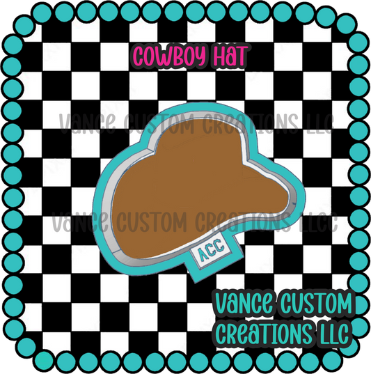 Cowboy Hat with Inserts & Cardstock Freshie Mold