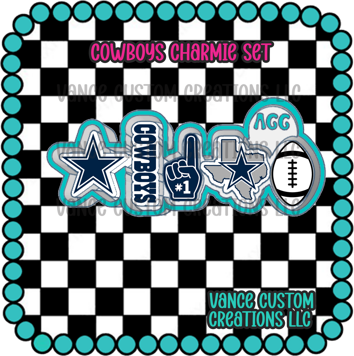 Cowboys Charmie Set Mold