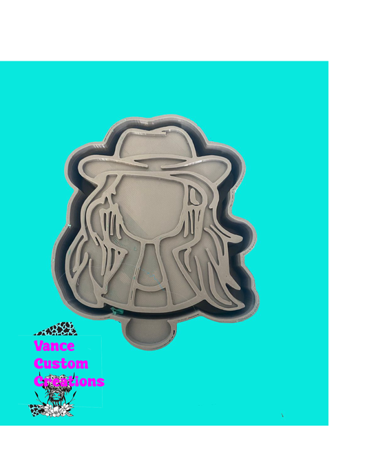 Cowgirl Freshie Mold