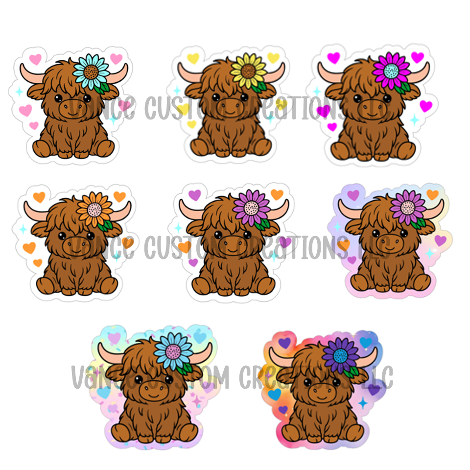 Cow With Flower Cardstock Grab Bag