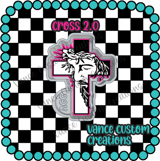 Cross 2.0 Freshie Mold
