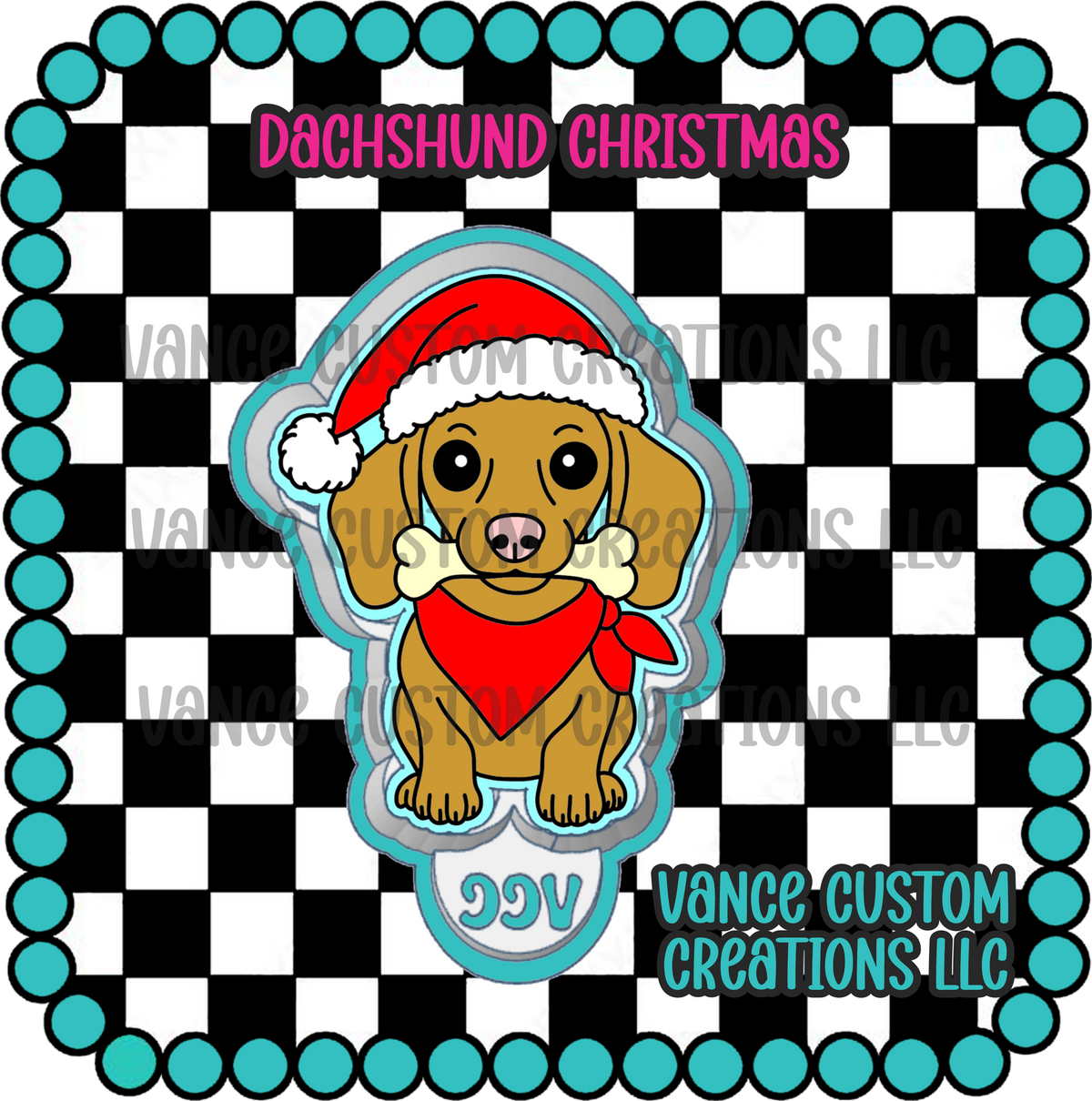 Dachshund Christmas Freshie Mold