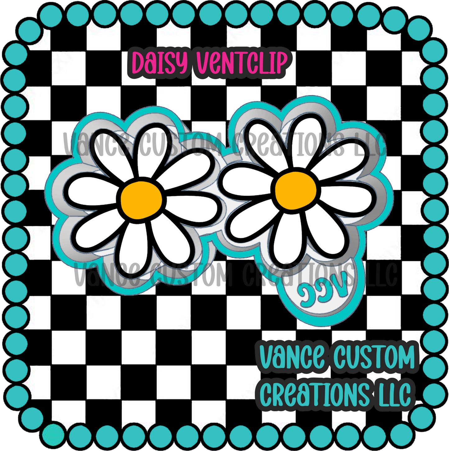 Daisy Ventclip Freshie Mold