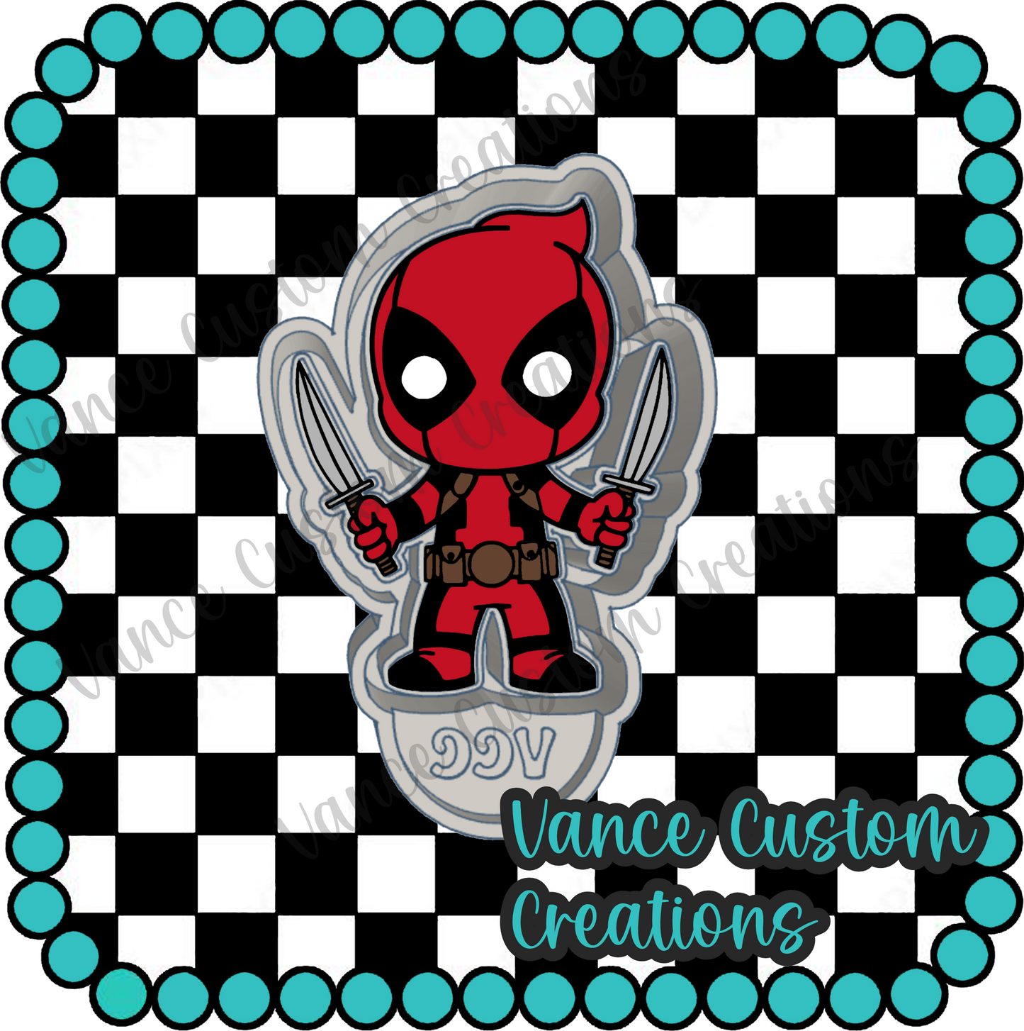 Deadpool Freshie Mold
