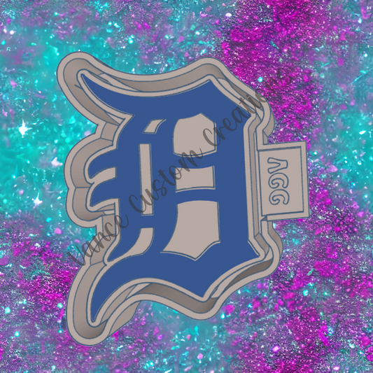 Detroit D Freshie Mold