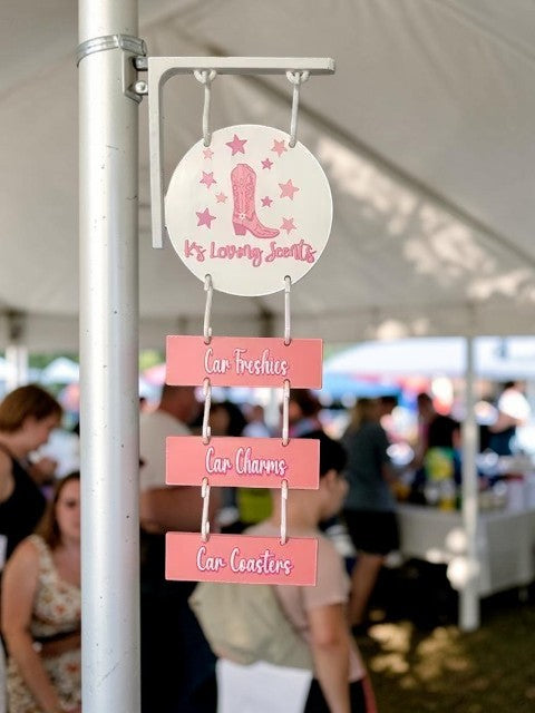 3D Printed Vendor Display Sign with Magnetic Holder