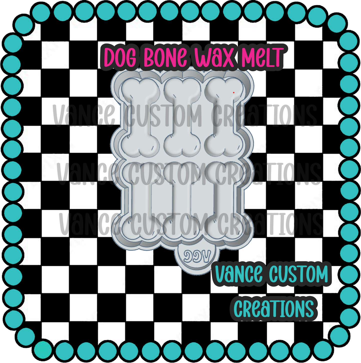Dog Bone Wax Melt Mold