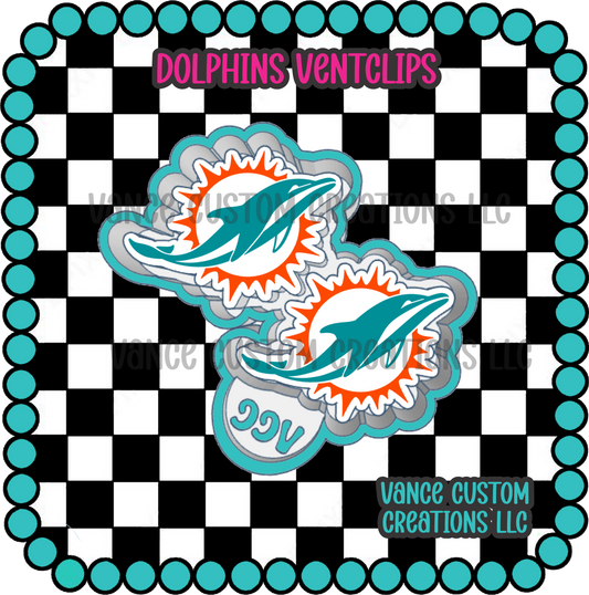 Dolphins Ventclips Freshie Mold