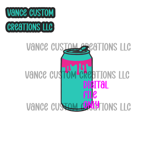 Dripping Can Cardstock SVG